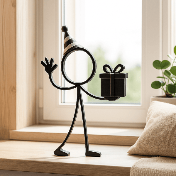 Stickyman Jarig – Origineel Verjaardagscadeau - 3dbende