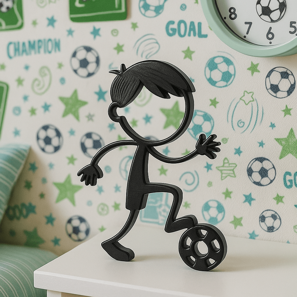 Stickyman Jongen Voetballer - 3dbende