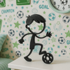 Stickyman Jongen Voetballer - 3dbende