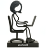 Stickyman Kantoormedewerkster op schoenen - 3dbende