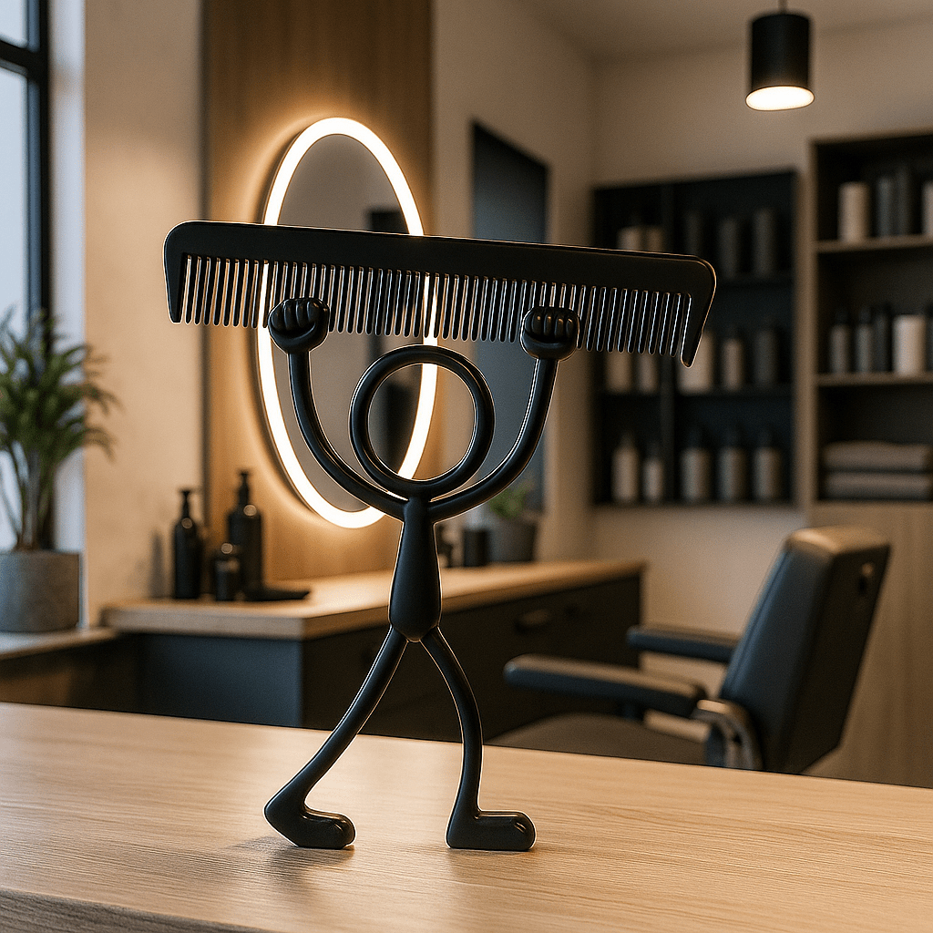 Stickyman Kapper met Grote Kam - 3dbende