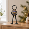 Stickyman met luxe sier-ei als kerstdecoratie in modern interieur
