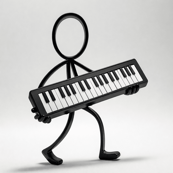 Stickyman Keyboardspeler - 3dbende