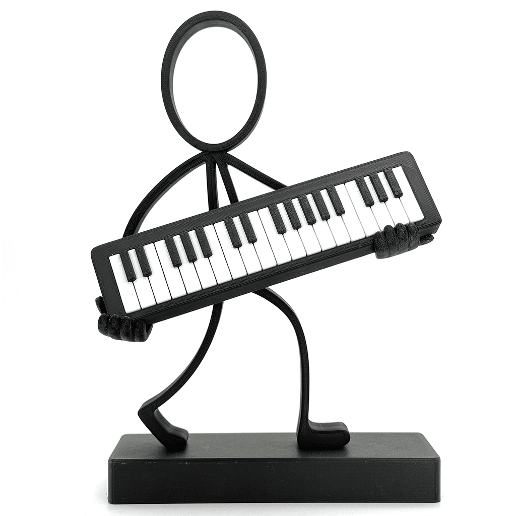 Stickyman Keyboardspeler - 3dbende