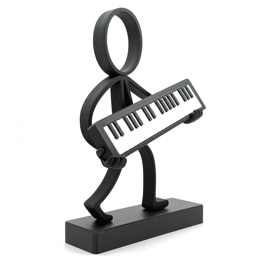 Stickyman Keyboardspeler - 3dbende
