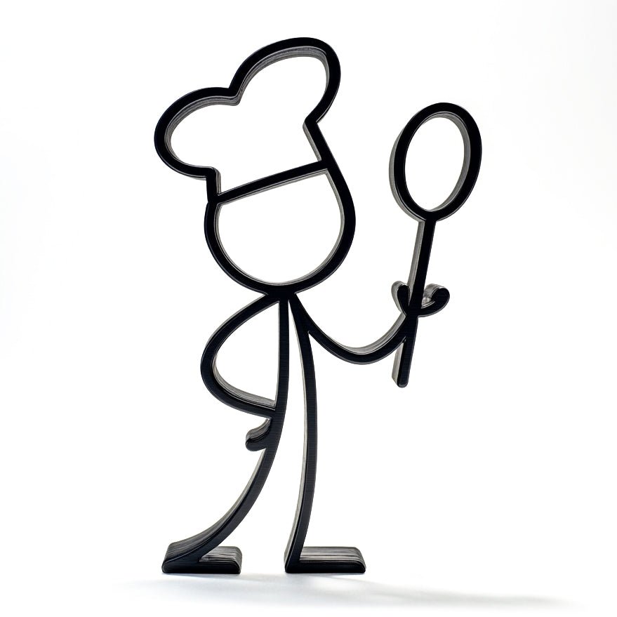 Stickyman Kok decoratie - 3dbende