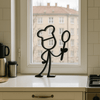 Stickyman Kok decoratie - 3dbende