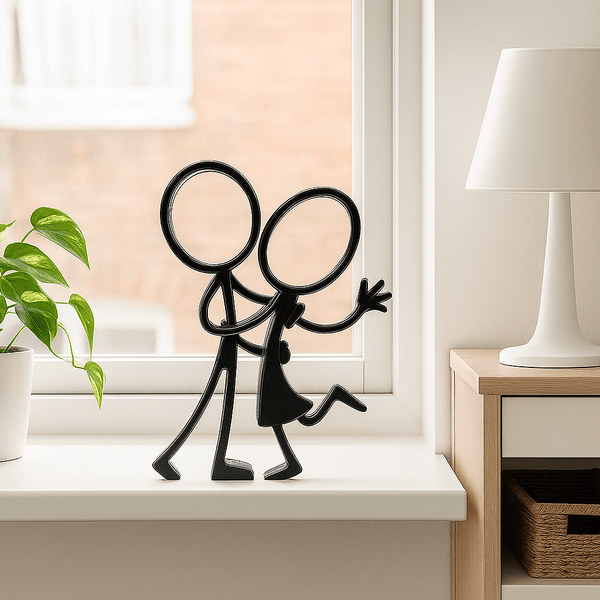 Stickyman Liefdeskoppel – Dansend - decoratie - 3dbende