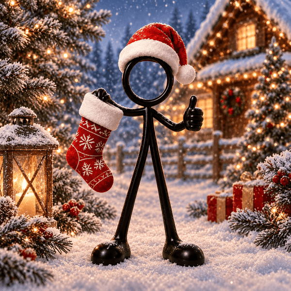 Stickyman met Kerstsok - 3dbende