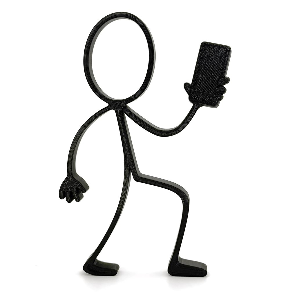 Stickyman met Smartphone - 3dbende