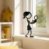 Stickyman Moeder met Baby - 3dbende