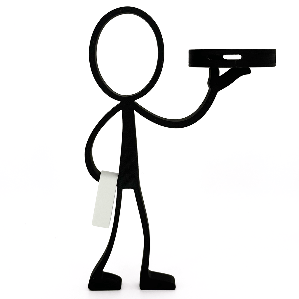 Stickyman Ober – Serveert Stijl met Humor - 3dbende