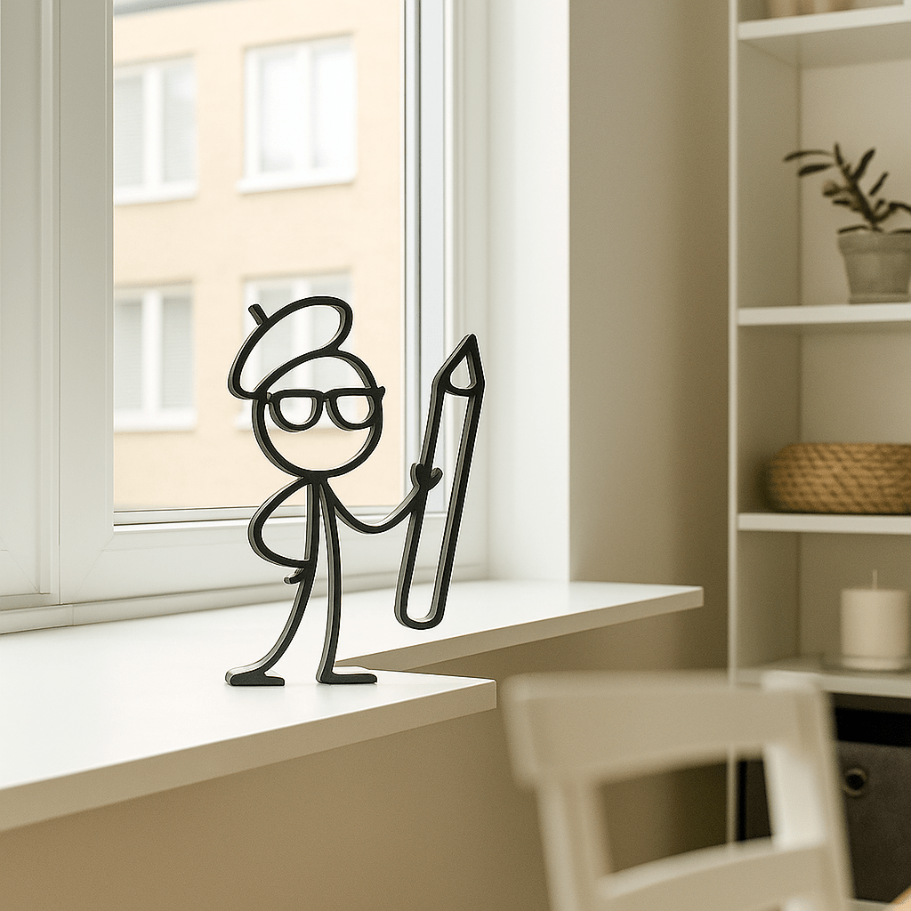 Stickyman Ontwerper decoratie - 3dbende