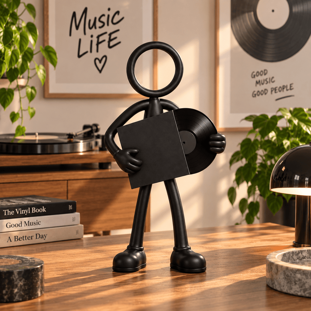 Stickyman Platenverzamelaar – persoonlijk cadeau voor vinylliefhebber - 3dbende
