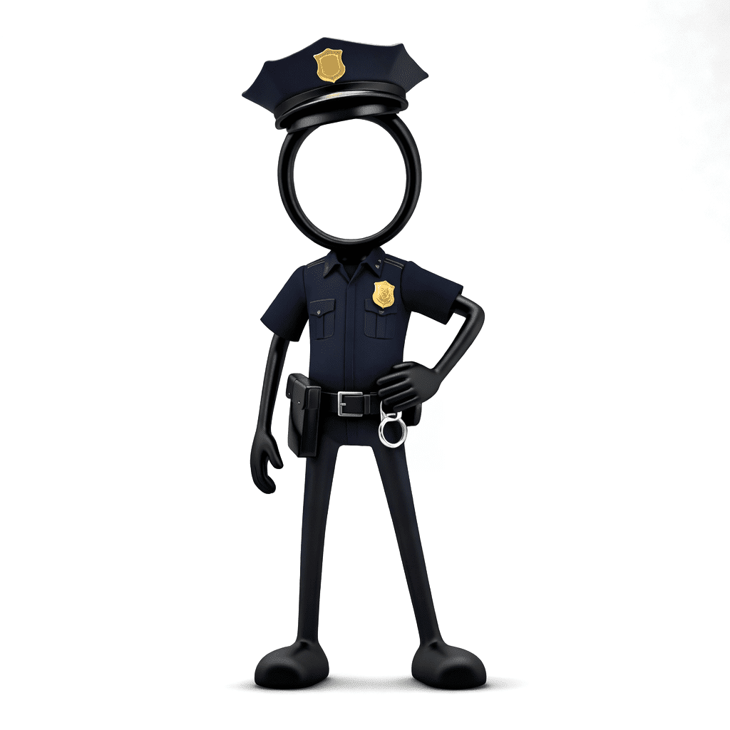 Stickyman Politieman – Limited Edition - 3dbende