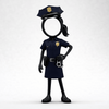 Stickyman Politievrouw – Limited Edition - 3dbende