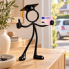 Stickyman met autorijbewijs in passende sfeer