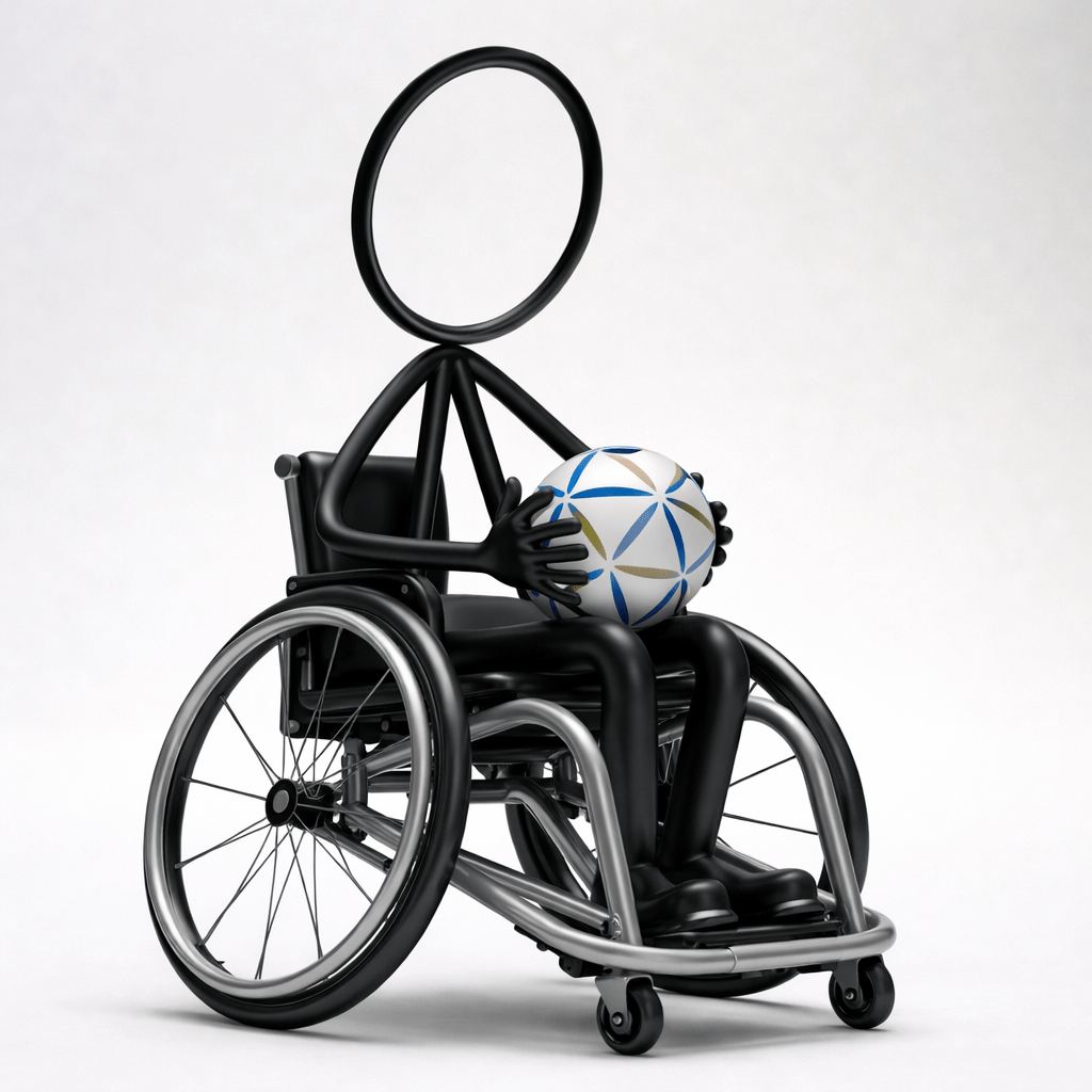 Stickyman Rolstoel­sporter - 3dbende