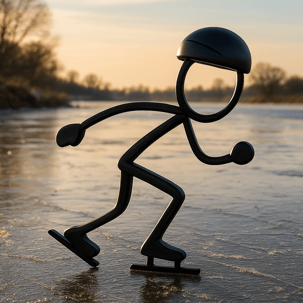 Stickyman Schaatser Man - 3dbende