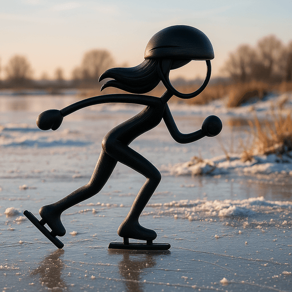 Stickyman Schaatser Vrouw - 3dbende