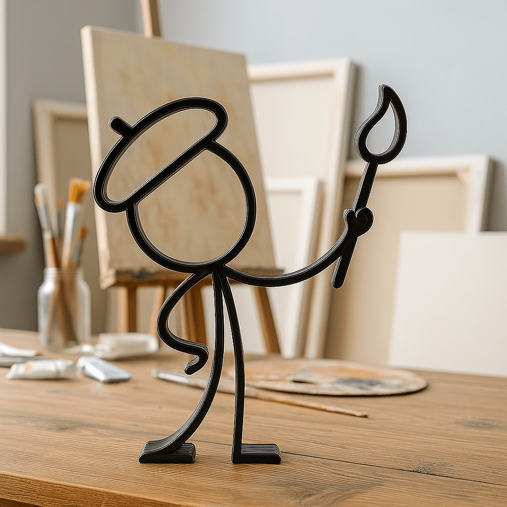 Stickyman Schilder – Creatieve decoratie - 3dbende