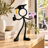 Stickyman met scooterrijbewijs in sfeervol interieur
