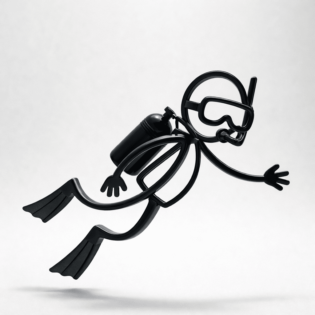 Stickyman Scubadriver - 3dbende