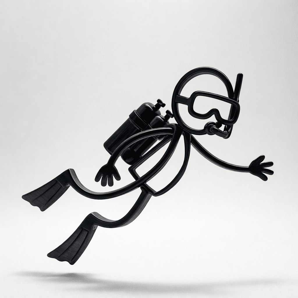 Stickyman Scubadriver - 3dbende