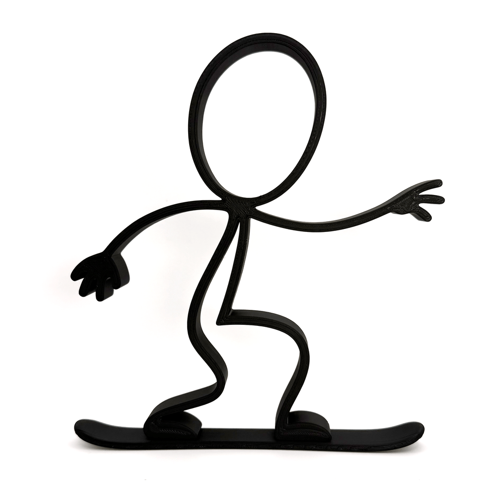 Stickyman Snowboarder - 3dbende