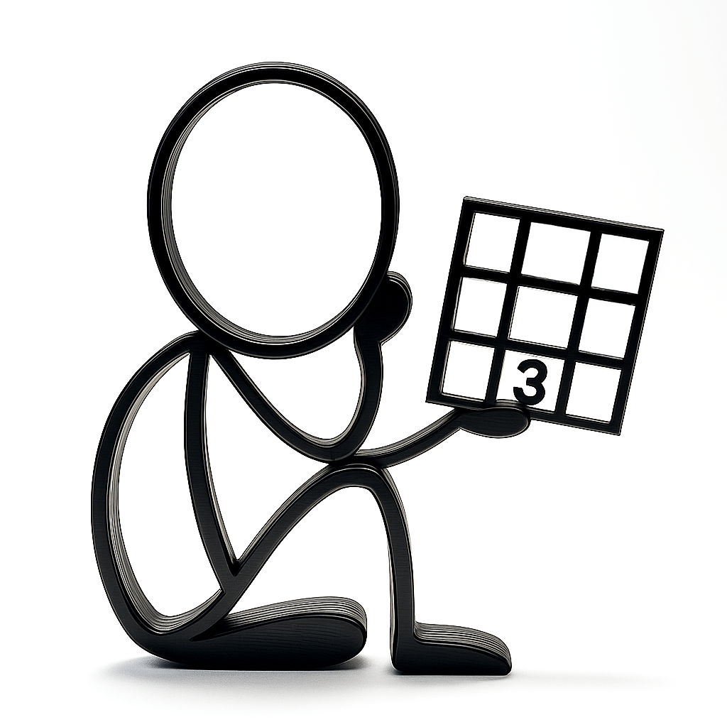 Stickyman Sudokuspeler - 3dbende