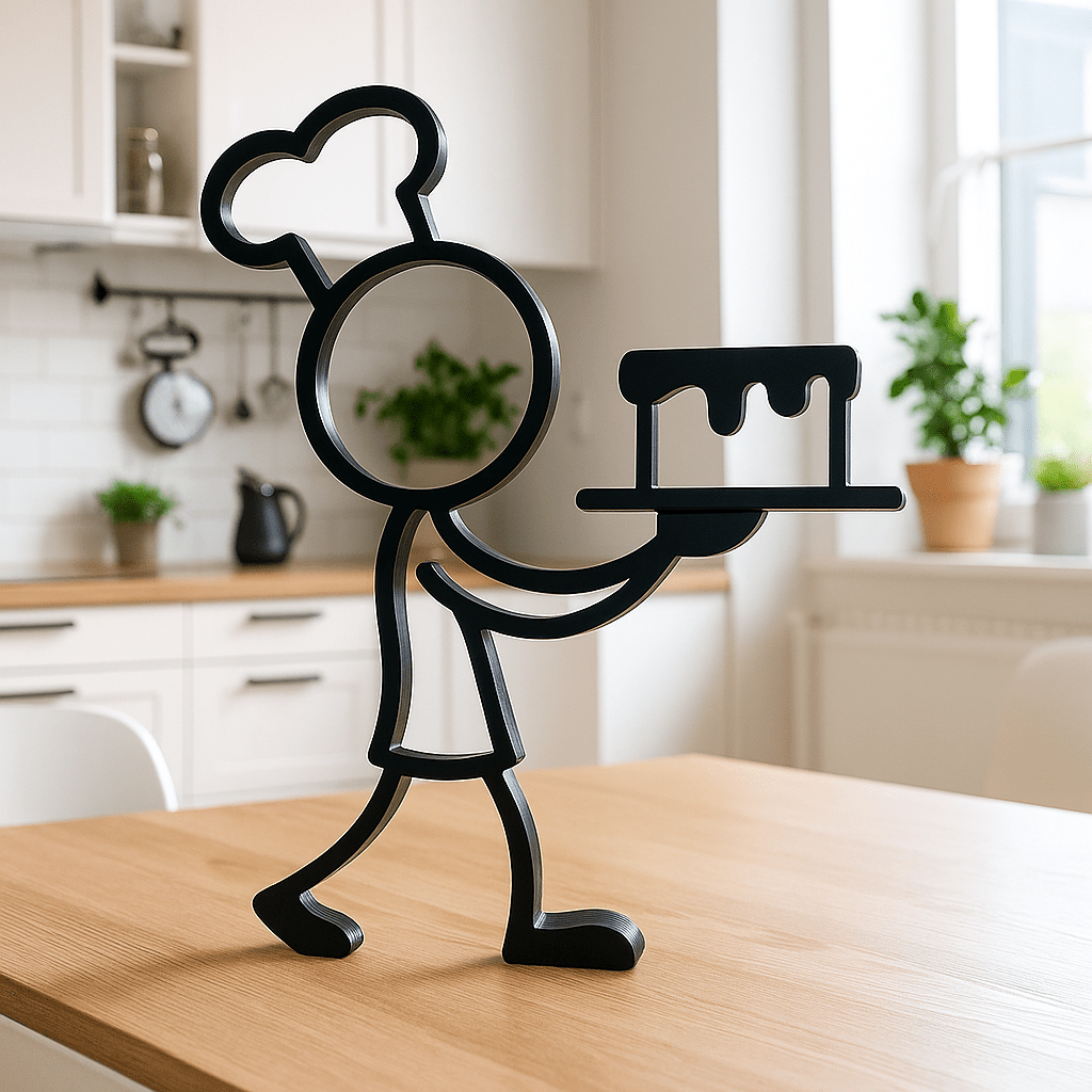Stickyman Taartenbakker decoratie - 3dbende