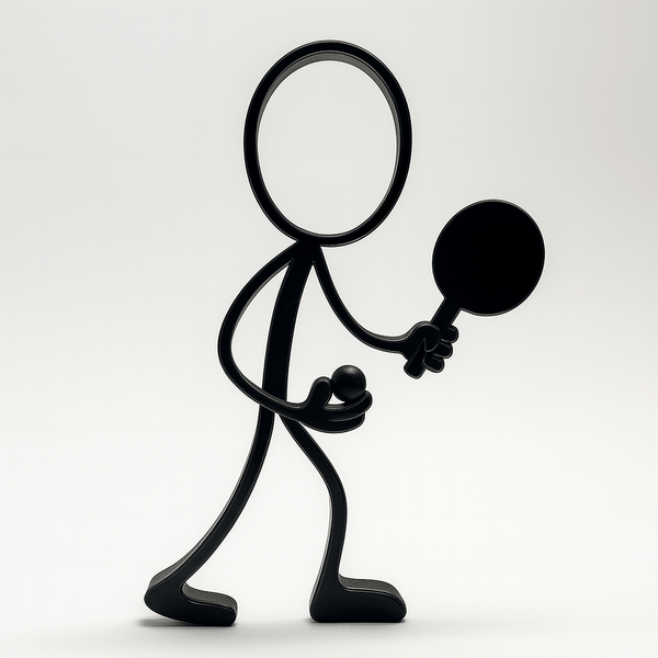 Stickyman Tafeltennis Speler / Speelster - 3dbende