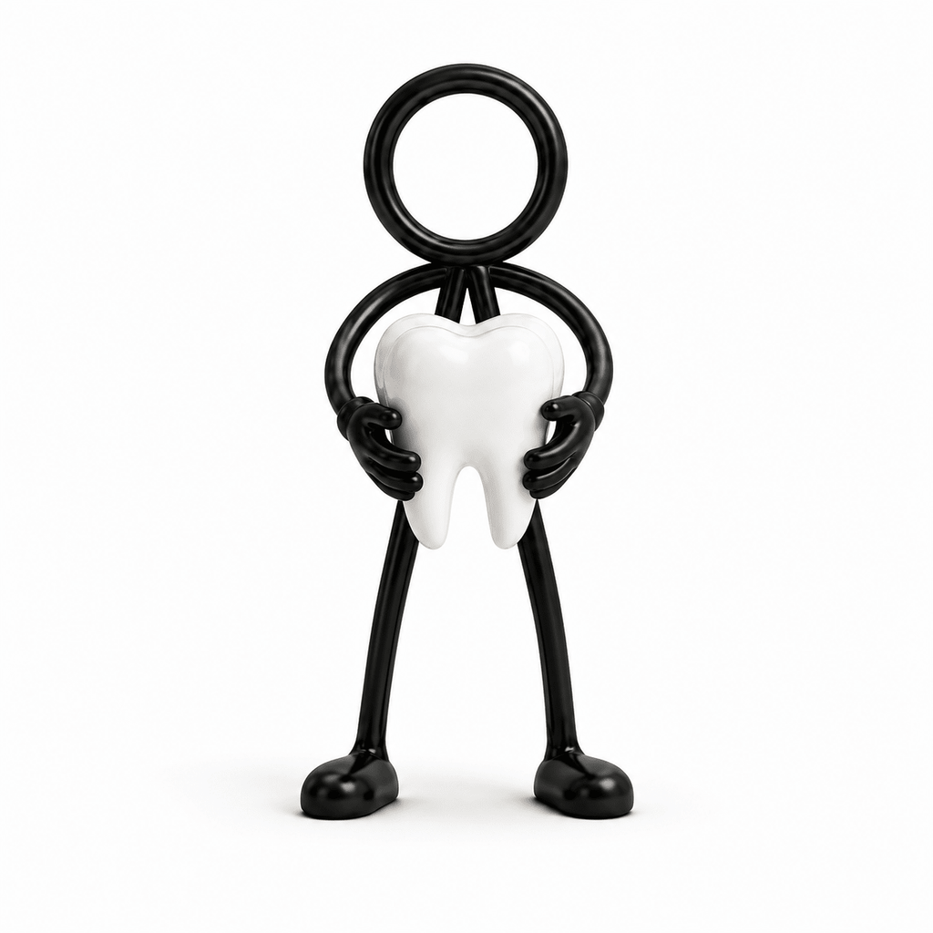 Stickyman Tandarts met Kies - 3dbende