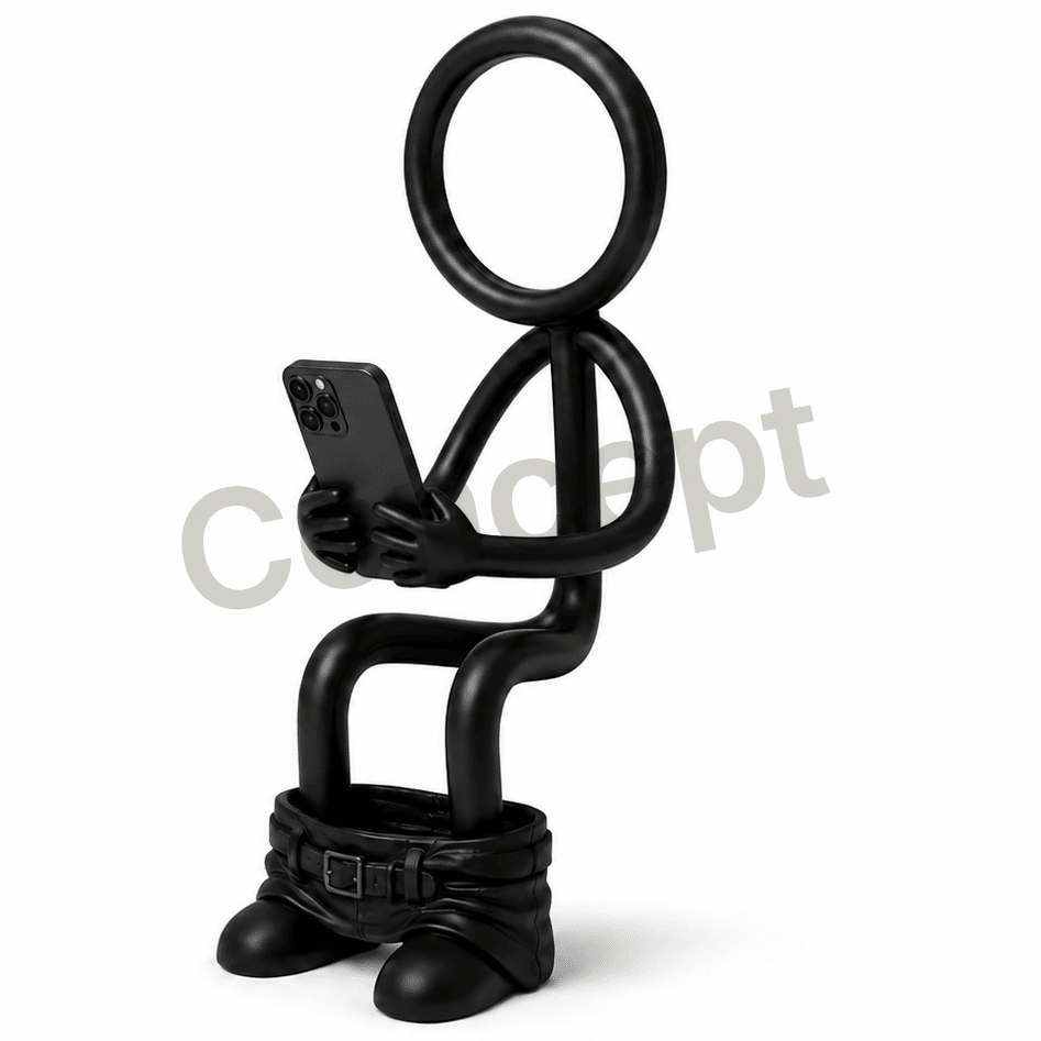 Stickyman Toiletzitter met Smartphone (Vaderdag tip! 🤣) - 3dbende