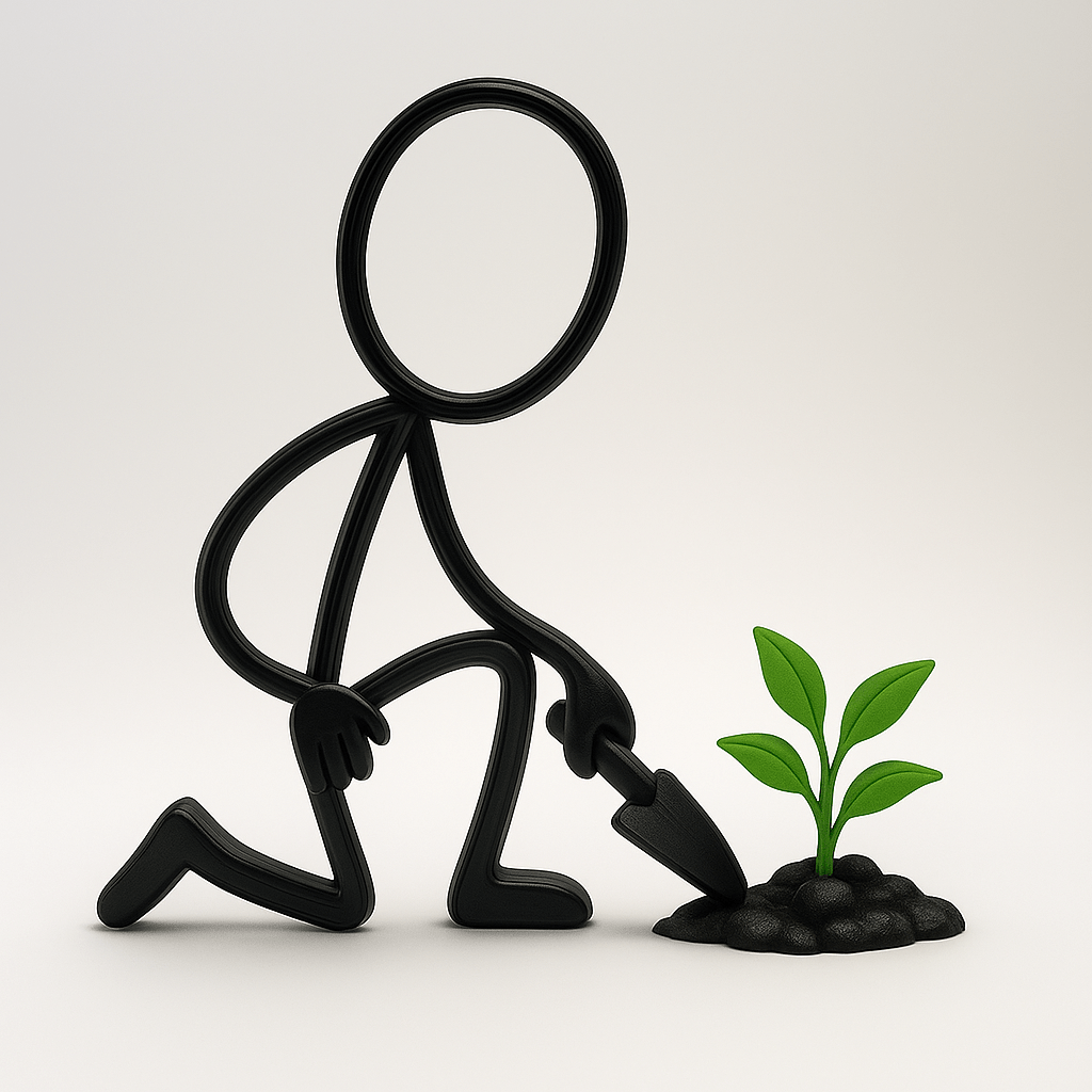 Stickyman Tuinier - 3dbende