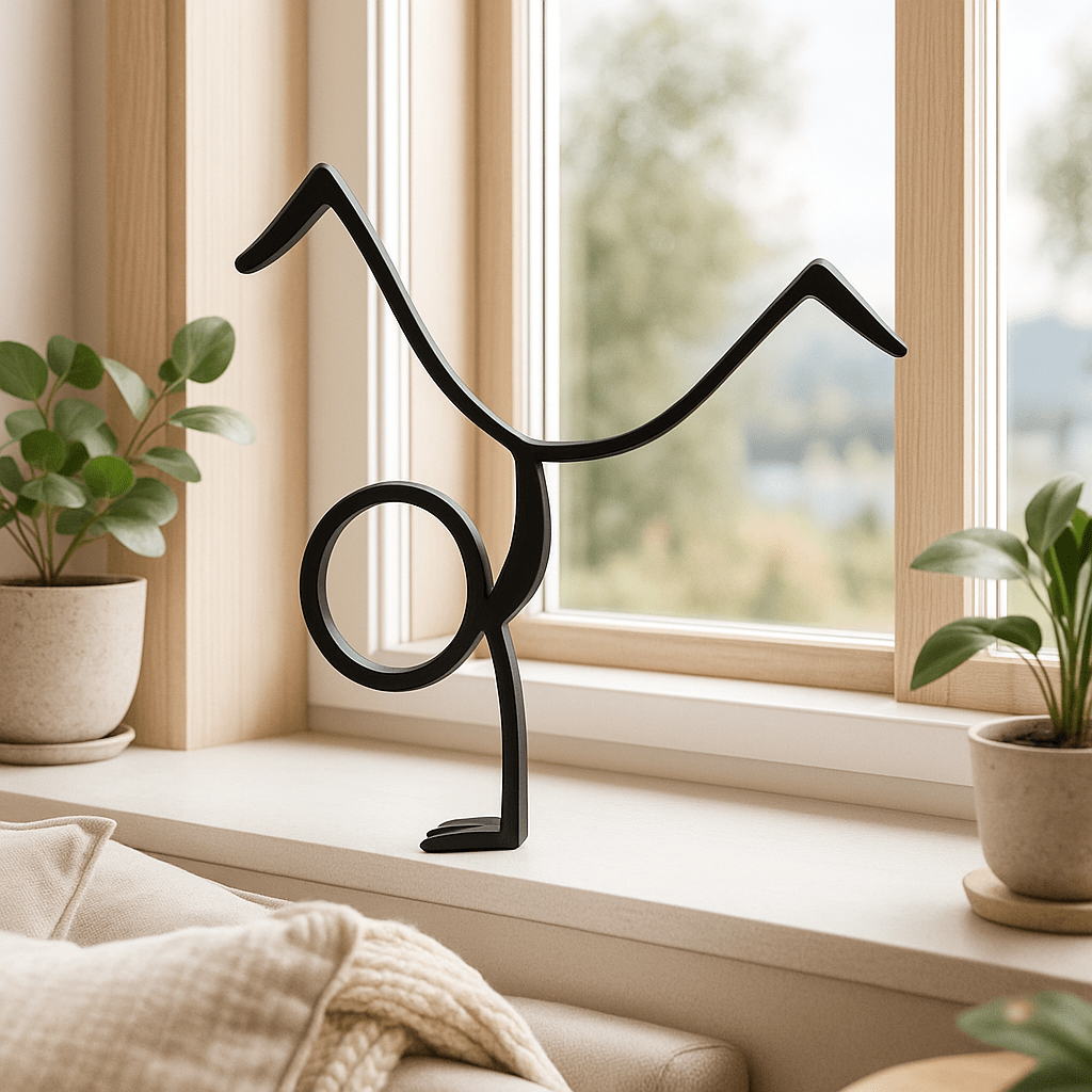 Stickyman Turner in handstand - 3dbende