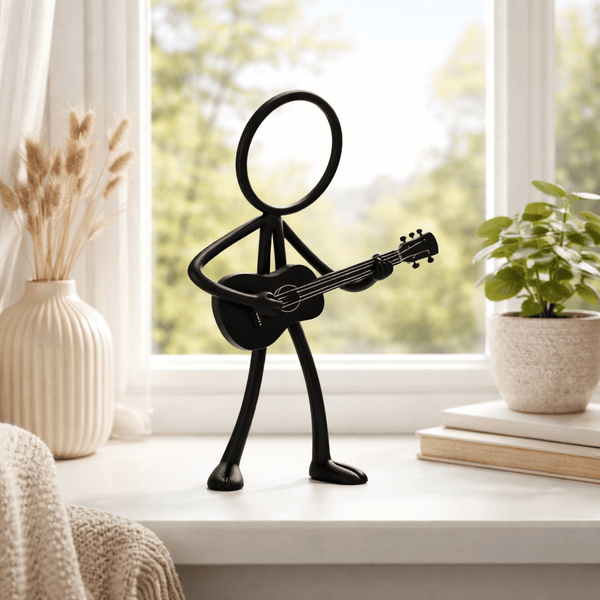 Stickyman Ukelele Decoratie – Muzikale Minimalistische 3D - Decoratie - 3dbende