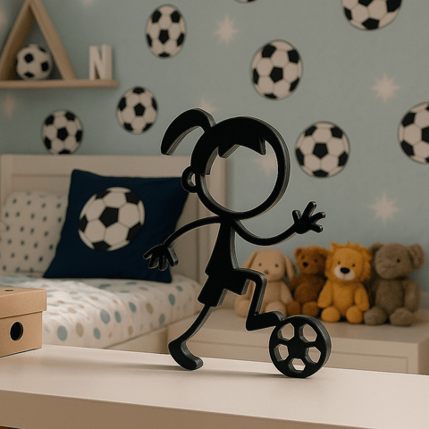 Stickyman Voetballer Meisje