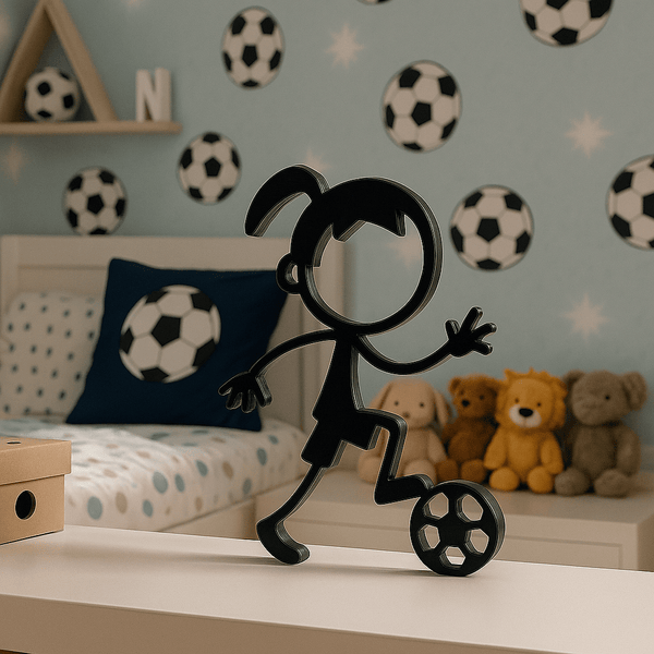 Stickyman Voetballer Meisje - 3dbende