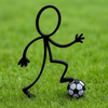 Stickyman Voetballer – Met voetbal - 3dbende
