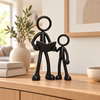 Stickyman Voorleesopa met kleinkind in een warm interieur