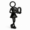 Stickyman vrouw met cijfer 80 – cadeau voor een 80-jarige vrouw