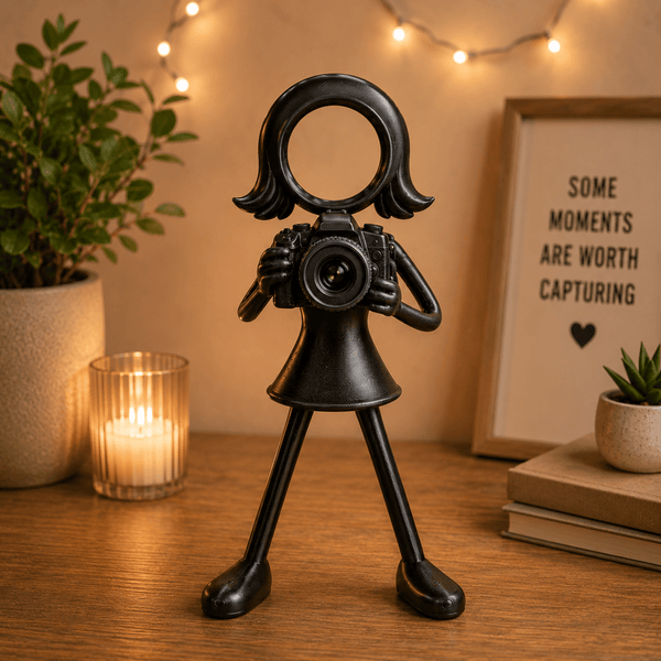 Stickyman Vrouwelijke Fotograaf - 3dbende