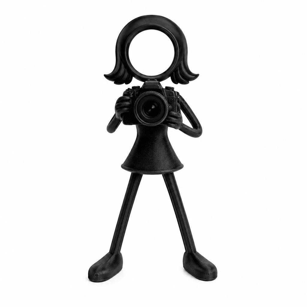 Stickyman Vrouwelijke Fotograaf - 3dbende