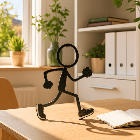 Stickyman Wandelaar Decoratie – Minimalistisch Silhouet