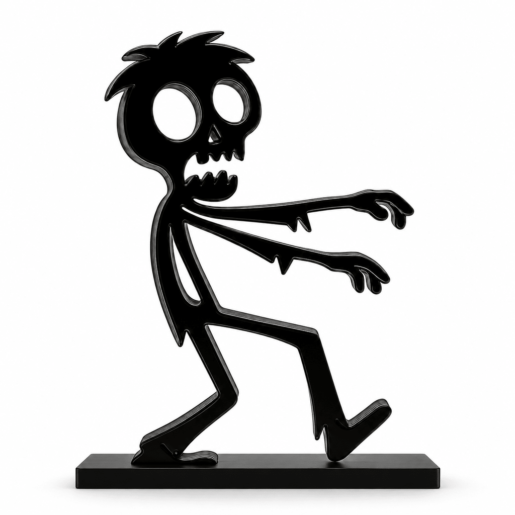 Stickyman Zombie met zwart voetstuk van 1 cm