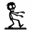Stickyman Zombie met zwart voetstuk van 1 cm