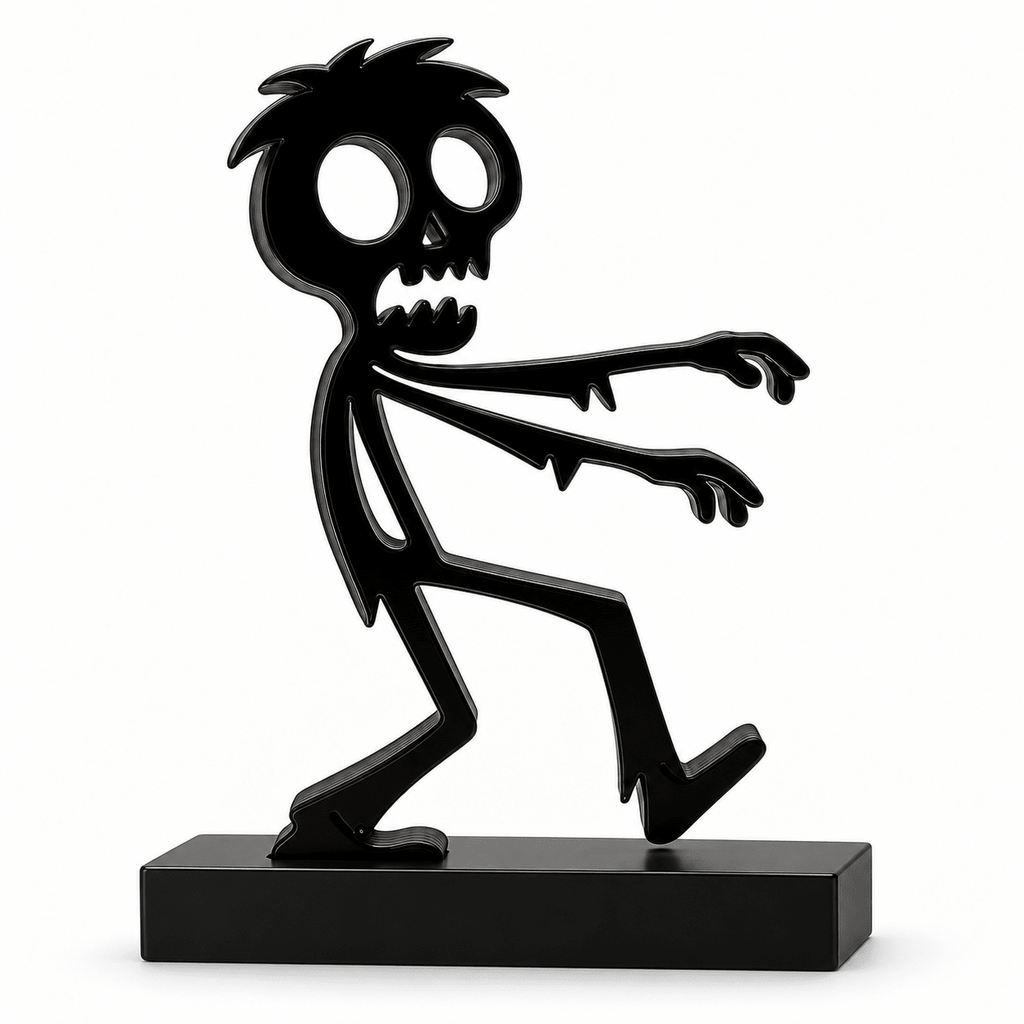Stickyman Zombie met zwart voetstuk van 2 cm