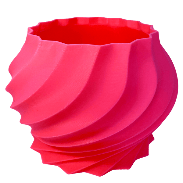 Stijlvolle plantenpot met gedraaid design - 3dbende