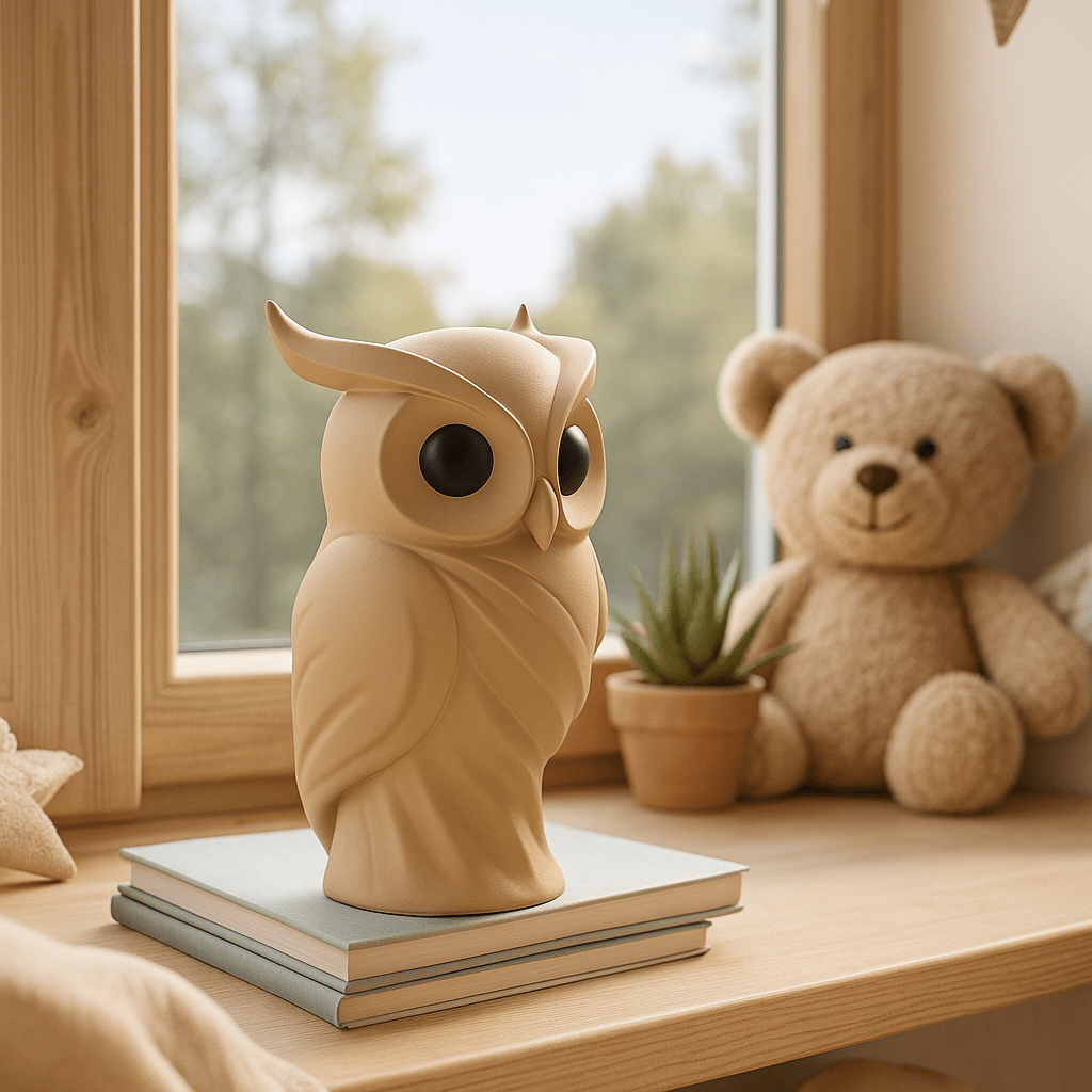 Uil Decoratie – Symbool van Wijsheid en Rust - 3dbende